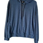 Free Country Blue Heathered Full Zip Hoodie Sweatshirt Jacket Size Medium Photo 0