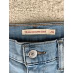 Levi's Womens Jeans Size 26 720 High Rise Super Skinny Distressed Stretch Denim Photo 6