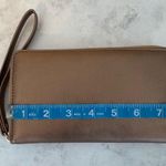 Women's Metallic Bronze Wristlet Wallet with Power Bank & USB Charger Brown Photo 6