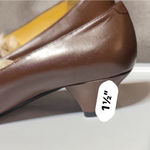 Maggie Sweet Brown Leather Tassel Pumps 8.5 M Photo 5