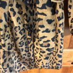 Bebe  Leopard Print Fully Lined Coat W/Matching belt /Pockets Sz XS -EUC Photo 1