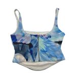 White Fox Boutique  - Sleeveless Crop Top in Blue Photo 2