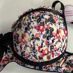 Massam Size Large Floral Underwire Bra. Made in Brazil. New with Tags White Photo 3