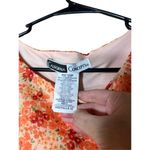 Vintage California Concepts Flower Print Midi Dress Size 12 Orange Photo 4