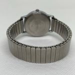 AQUA Acqua vintage date watch silver tone 32mm round case quartz stretch band running Photo 4