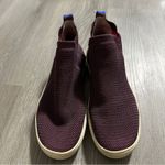 Rothy's The Chelsea Berry Lattice Fabric High Top Sneaker Slip On Boots Size 8.5 Photo 1