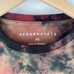 Aeropostale Optimist Peace Symbol Soft Tie Dye Crew Neck Long Sleeve Tee Photo 1