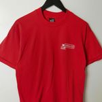 Urban Outfitters Vintage 90s Monu-Cad Computer T-Shirt Red Large Graphic Tee USA 50/50 Unisex Photo 10
