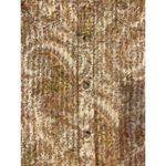 Ariat  Tan Paisley Stripe Pearl Snap Long Sleeve Western Cowgirl Shirt SMALL Photo 11