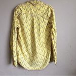 Barn fly Trading Co Butter Yellow Deer Antler Button Down Top Photo 5