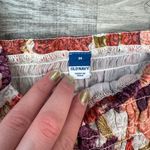Old Navy purple orange floral puff slv top square neck smocked crop medium R24 Photo 2