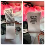 Victoria's Secret Pale Pink Striped Floral Silk Feel Romper Pajamas One Piece M Photo 15