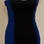 Guess Blue & Black Sleeveless Cutout Colorblock Bodycon Dress Sz. 2 Photo 0