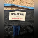 Zadig & Voltaire  Defile Prevy Velvet Pants in Blue Flared Bottoms Size 34 FR NWT Photo 8