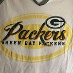 Green Bay Packers Women’s 3/4 Sleeve Shirt. Size Large. Majestic Football. Photo 4