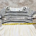 Anthropologie  HD Paris Embroidered Baby Doll Mini Dress Short Sleeve Scoop Neck Photo 5