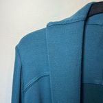 Athleta Canopy Wrap Cardigan Nirvana Ocean Teal Thumbholes Pockets Oversized XS Photo 12