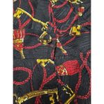 Vintage Barrie Pace Ltd 100% Silk Pleated Equestrian Maxi‎ Skirt Sz 8 NWT Black Photo 3