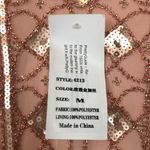 Pretty Guide NWT  Women’s 1920’s Inspired Sequin Metallic Rose Gold Sheath Dress Photo 10