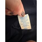 BODEN Cotton Flocked Knit Navy Blue Velvet Polka Dot Long Sleeve Dress Size 14 Photo 6