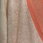 Wrap London Linen Coral/ Cream Cardigan Size Small Photo 1