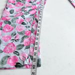 H&M floral woven pink white dress pants with a sheen size 14 Photo 6