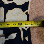 Fond Contemporary Small Ditties Stretchy Floral Flower Dress Lined Zip Up Blue Photo 6