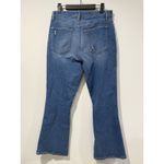 Loft  Jeans Womens 30" High Rise The Kick Crop Distressed Flare Stretch Travel Photo 1