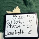 Edikted Green Star Crop Knit Sweater Women's XS S Chunky Cozy Photo 9