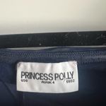 Princess Polly  Virtues Long Sleeve Sheer Mini Dress Navy, New with Tags Photo 8