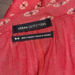 Urban Outfitters  Womens Argyle Diamond V-Neck High Low Hem Blouse Rust Medium‎ Photo 6