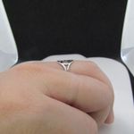 Om Silver Stainless Steel Ring - size 8.75 Photo 3