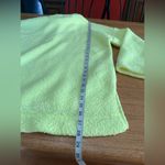 Aerie  NWT Cloud Sherpa Oversized pullover tennis ball green sz medium 24” p2p Photo 6