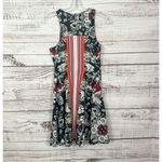 Bar III Macy's Women's Floral Striped Cutout Fit & Flare Skater Dress Small Photo 6