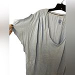 Pilcro  Blue Short Split Sleeve Top NWOT Photo 1