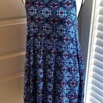 Soulmates  || Blue/red/white print sleeveless tunic top Photo 0