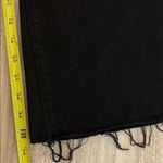 Spanx  Cropped Flare Raw Hem Black Denim Jeans Size Large Photo 8