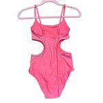 Aerie NWT  Women's XS Spicy Coral Cut Out Full Coverage One Piece Swimsuit Photo 4