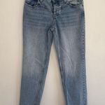 Free People We The Free Jeans Womens 29 Medium Wash Cotton Mid Rise Button Fly Straight Photo 0