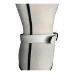 Mondi Accessories Vintage White Genuine Leather Fashion Waist Belt Size 14 Photo 4