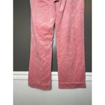 GW Sport Pants Womens Medium Pink Velour Lounge Wide Leg Drawstring Casual Photo 5