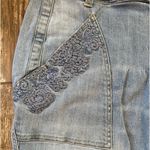 Candie's Vintage Candie’s embroidered faded denim Bermuda jean shorts Jr 11 Photo 4