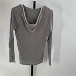 Smartwool  Women’s S Hooded Base Layer Gray‎ Stripes Outdoorsy Hiking Gorpcore Photo 4