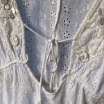 Antica Sartoria Cotton Embroidered Lace Swim coverup Top Dress sz M White Size M Photo 2