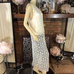 Alice + Olivia  OFF WHITE CROCHET LACE "GRETCHEN" MAXI TUNIC AND CAMI (M) Photo 3