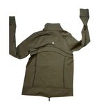 Lululemon  Define Track Jacket Luon Size 4 Olive Brown/Black Full Zip Yoga Run Photo 1