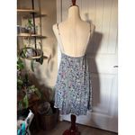 Victoria's Secret Floral Lace Trim Nightgown Slip Dress L G Blue Photo 1