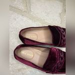 Cole Haan  Burgundy velvet loafers sz 9.5 B Photo 3