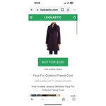 Jessica Simpson Faux Due Collared Flare Purple Wool Coat Size Small NWT Photo 13