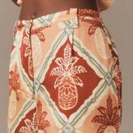 Farm Rio Pineapple Satin Wide-Leg Pants, Size L Photo 2